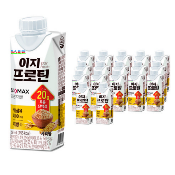 파스퇴르 이지프로틴 시리얼 드링크 18p, 1개, 4500ml 대표 이미지 - 이지프로틴 추천