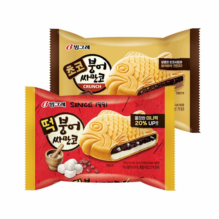 빙그레 떡붕어싸만코 24개 아이스크림, 04_붕어싸만코 떡 24개 대표 이미지 - 붕어싸만코 추천