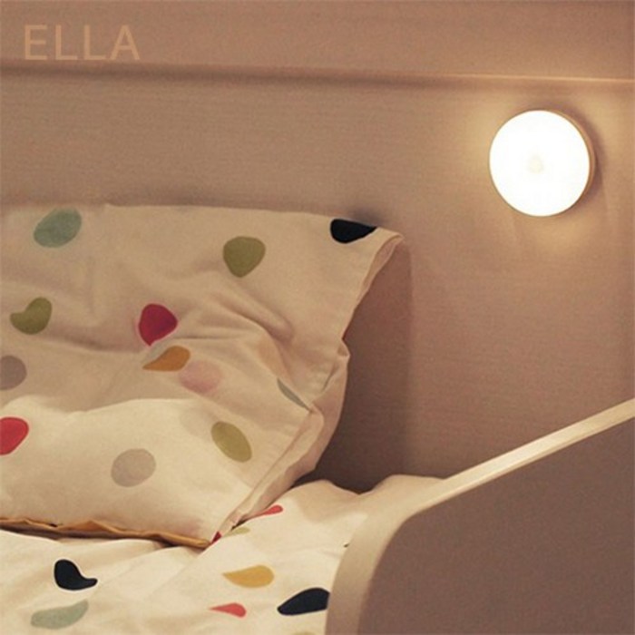 ELLA 무선 LED 충전식 밝기 조절 미니 조명 무드등 수면등 수유등 취침등 자석 부착 붙이는 조명, 핑크전구색