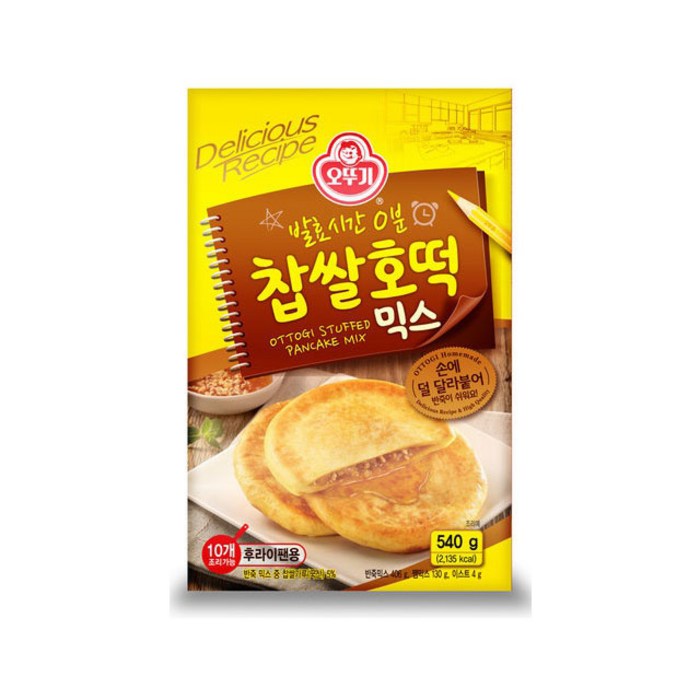 오뚜기 찹쌀호떡믹스 540g 14개 호떡만들기 찰호떡, 개당 중량본상품선택 대표 이미지 - 호떡 추천