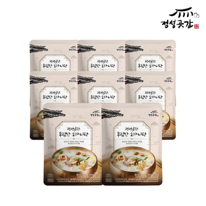 정성곳간 푸짐한 도가니탕 700g, 8팩 대표 이미지 - 탕 안주 추천