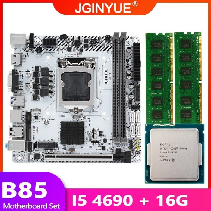 메인보드 박격포 인텔 코어 I5 4690 CPU 프로세서 16GB28GB DDR3 RAM 메모리 M.2 NVME B85I-PLUS가 포함된 B85 마더 LGA 1150 세트 대표 이미지 - 채굴용 메인보드 추천