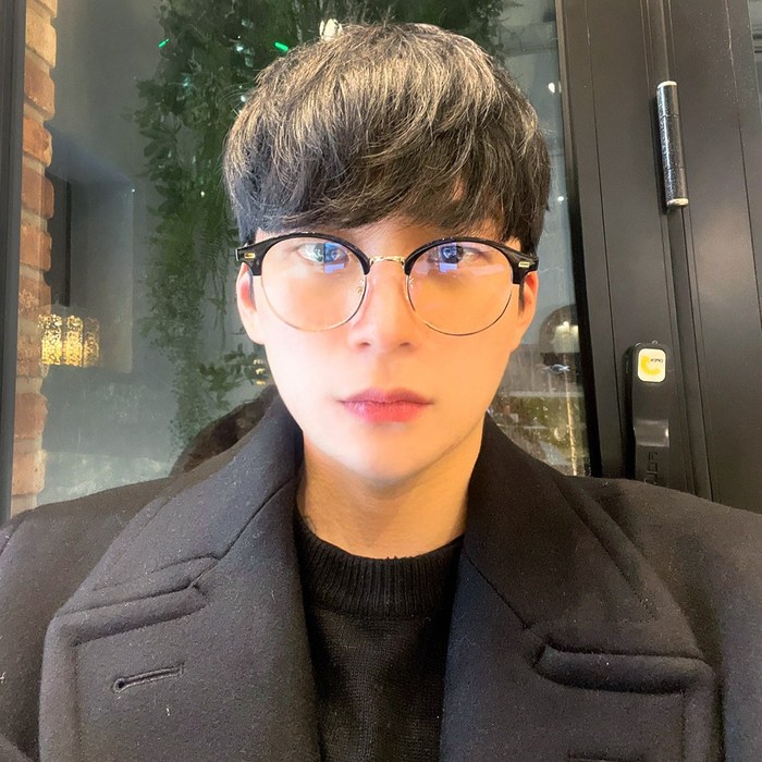 바나나마켓 블루라이트 차단 기능성 남성 하금테 반뿔테 안경 3color 대표 이미지 - 하금테 안경 추천