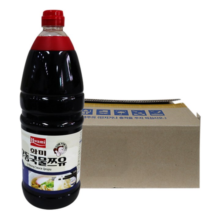 화미 우동국물쯔유2kg 8개 박스, 2kg 대표 이미지 - 뜨끈한 국물 추천