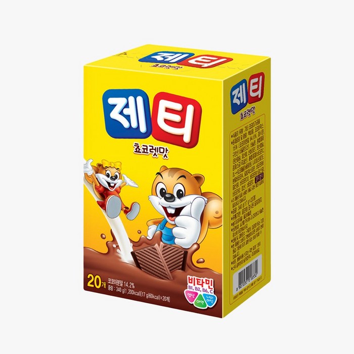 제티 쵸코렛맛 코코아분말, 17g, 20개 대표 이미지 - 제티 추천