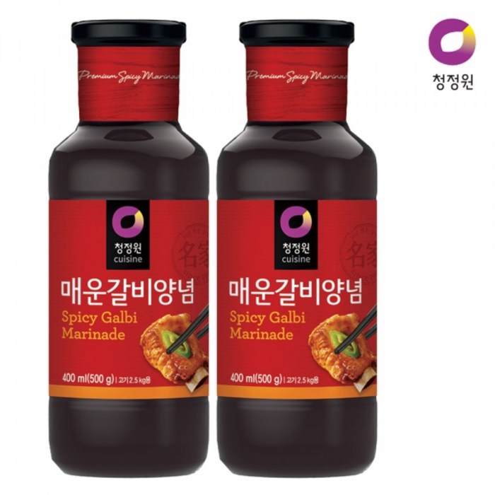 청정원 매운갈비 양념, 500g, 2개 대표 이미지 - 갈비 양념 추천