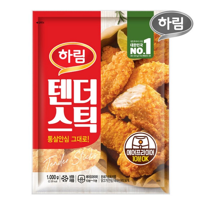 하림 텐더스틱, 1개, 1000g 대표 이미지 - 치킨텐더 추천