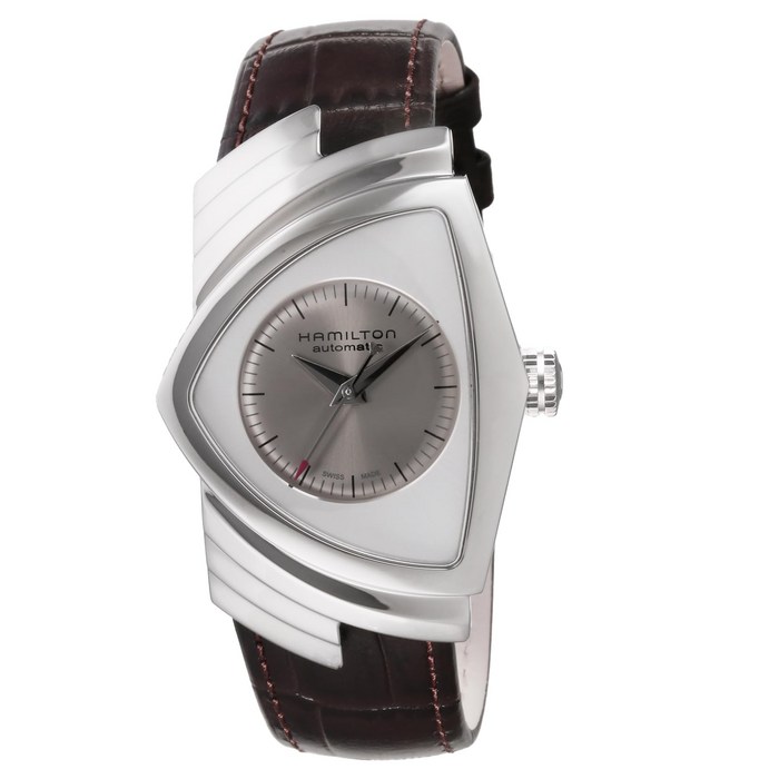 [해밀턴] 시계 Ventura 벤츄라 그레이 다이얼 스테인레스 스틸 사파이어 유리 자동 권 5 기압 방수 39MM 스위스 Watch H24515581 남성 [] 대표 이미지 - 해밀턴 시계 추천