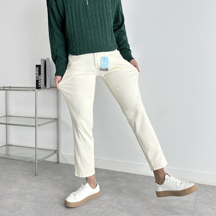 S~3XL 1+1 프리미엄 남자 남성 스판 치노 면 바지 팬츠 슬랙스 4컬러 대표 이미지 - 치노팬츠 추천