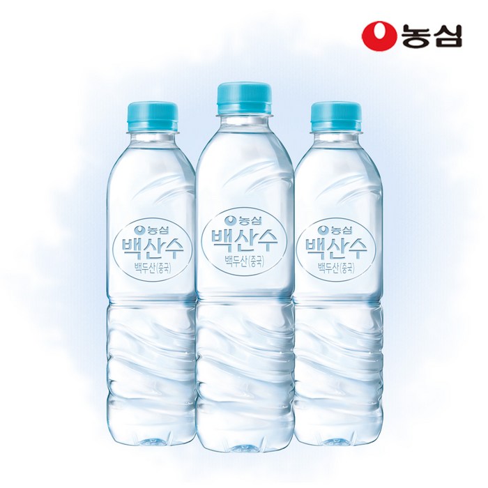 농심 백산수 무라벨 생수, 500ml, 80개 대표 이미지 - 무라벨 생수 500ml 추천