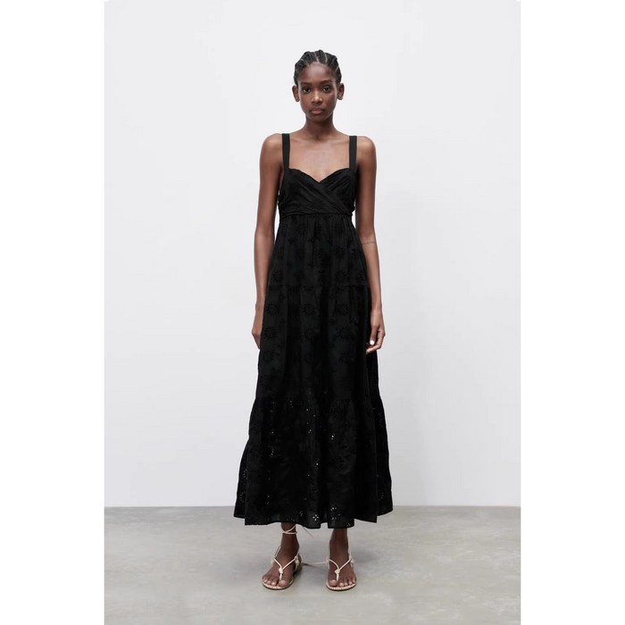 ZARA 자라 펀칭 민소매 롱 원피스 ZARA 자라 펀칭 민소매 롱 원피스