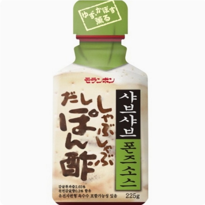 모란봉 샤브샤브 폰즈소스 225G, 1개, 단품 대표 이미지 - 야키니쿠 추천