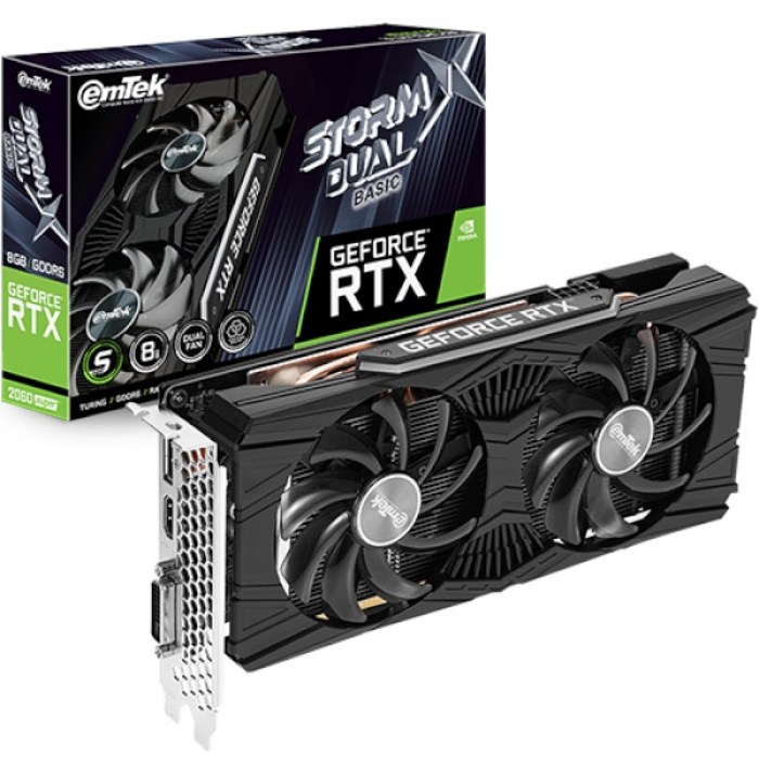 이엠텍 지포스 RTX 2060 SUPER STORM X Dual BASIC D6 그래픽카드 8GB 대표 이미지 - 딥러닝 GPU 추천