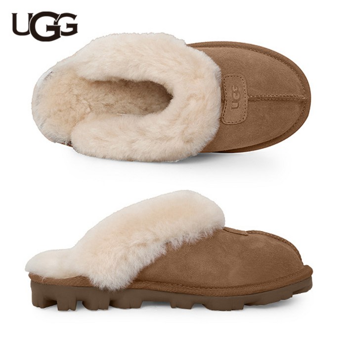 [어그 UGG] 5125 CHE 코게트 체스넛 퍼 여성 슬리퍼 카멜 대표 이미지 - 어그 슬리퍼 추천