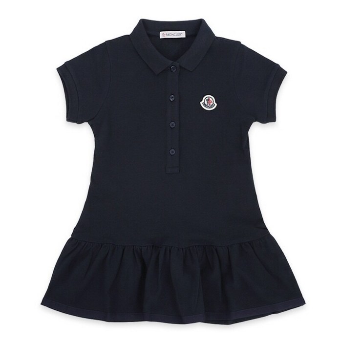 디몬트 24 S/S 몽클레어 키즈 로고패치 PK 원피스(네이비) 8I00011 8496F 773 8 10A