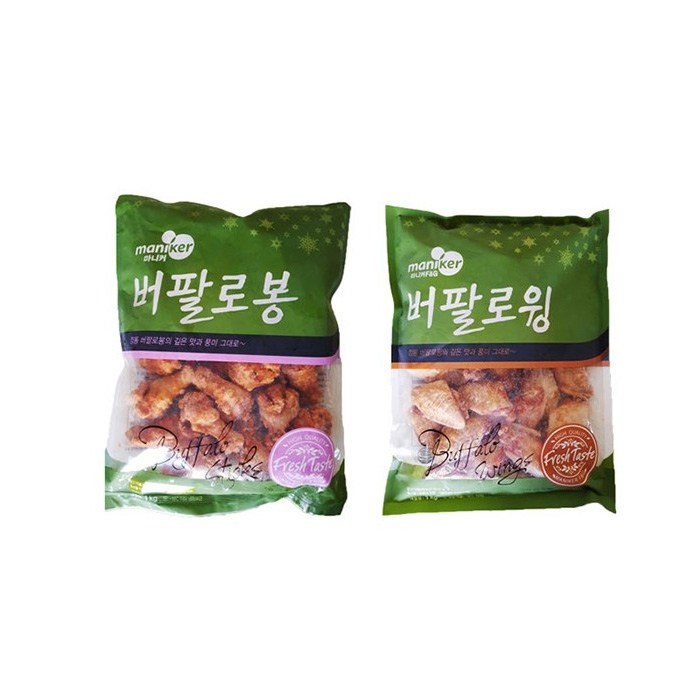 [정연푸드] 마니커에프엔지 버팔로봉1kg+버팔로윙1kg, 1개 대표 이미지 - 버팔로윙 추천