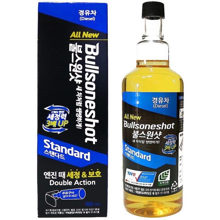 불스원샷 경유 스탠다드 디젤 500ml 엔진세정제 연료 대표 이미지 - 불스원샷 엔진세정제 추천