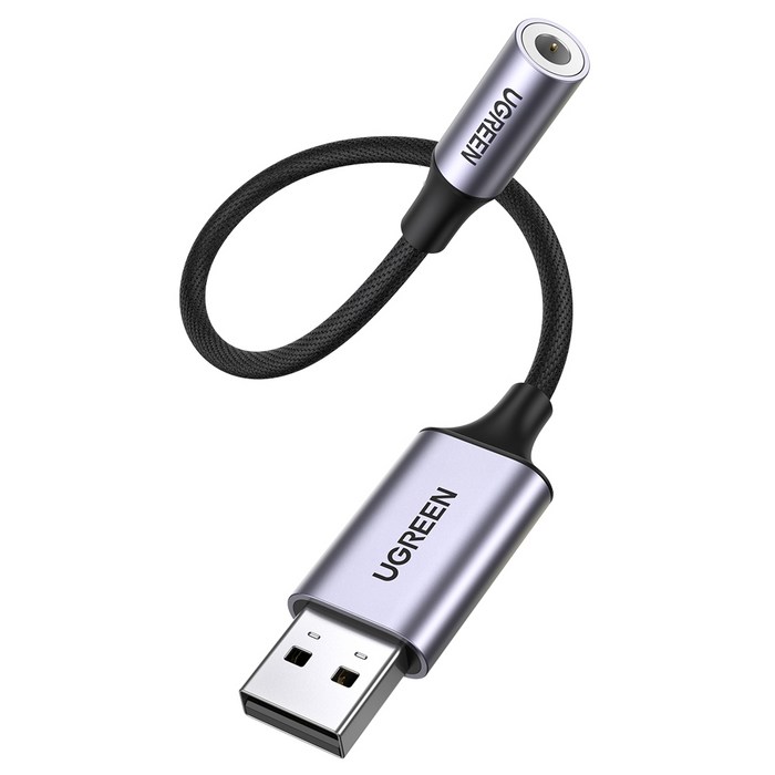 유그린 USB 외장형 케이블타입 사운드카드 CM477 대표 이미지 - 외장 사운드카드 추천
