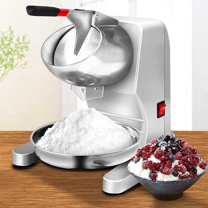 가정용 업소용 눈꽃빙수기 팥빙수기계 빙삭기 얼음가는기계, 오렌지 대표 이미지 - 빙수기계 추천