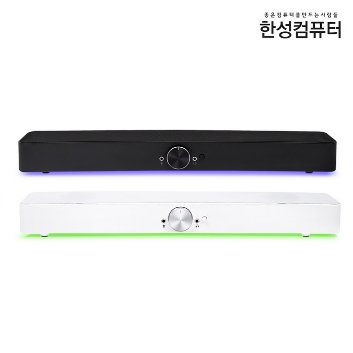 한성컴퓨터 SIROCO GS250 레인보우 커브드 게이밍 사운드바 LED, 블랙 대표 이미지 - 블루투스 사운드바 추천
