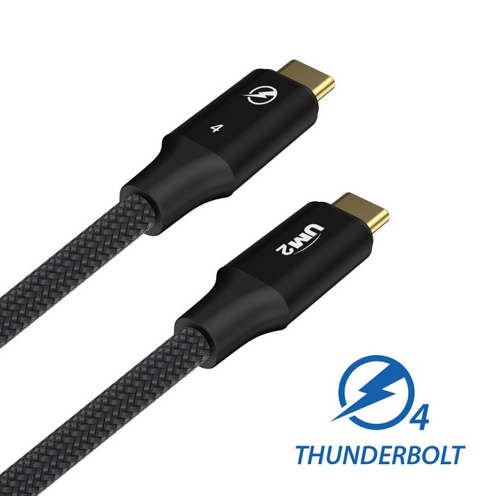 UM2 USB-IF 인증 USB4.0 100W 40Gbps 썬더볼트4 케이블, 1.2m 대표 이미지 - 썬더볼트4 추천