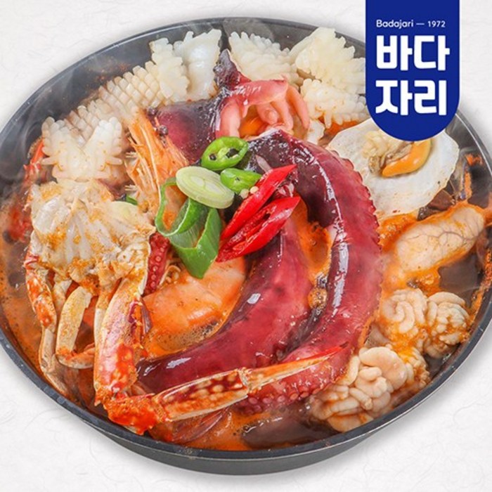 얼큰한 문어해물탕 3-4인분1.5kg 꽃게 곤이 알 소스 등 포함 해물탕세트, 문어해물탕 밀키트 대표 이미지 - 탕 안주 추천