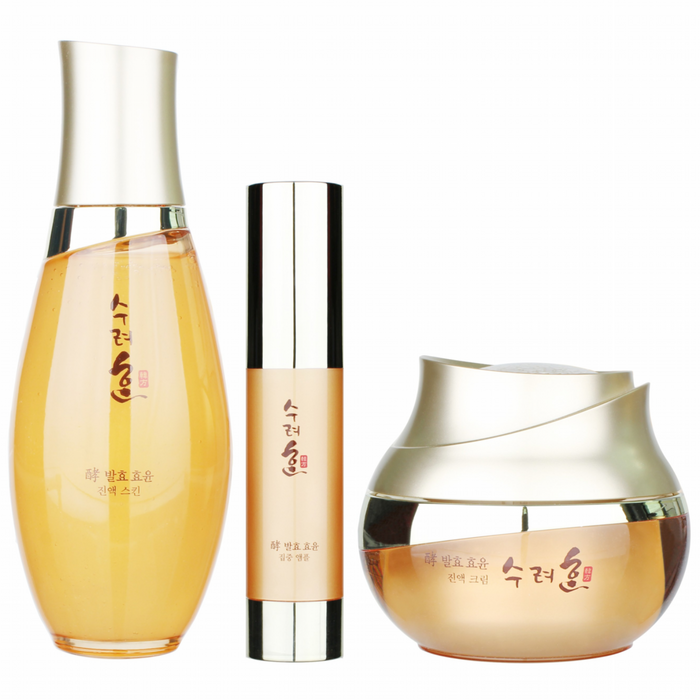수려한 발효 효윤 기초 3종스킨앰플크림한방화장품촉촉한피부 40대추천