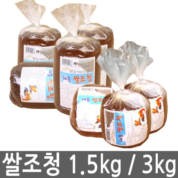 대흥 쌀조청 국산조청 물엿, 3kg, 1개 대표 이미지 - 쌀엿 추천