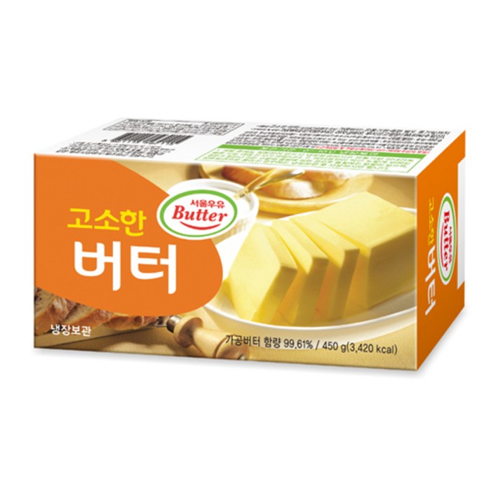 서울우유 고소한 버터_450g, 450g, 3개 대표 이미지 - 식물성 버터 추천