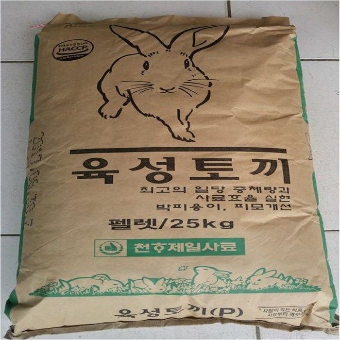 육성 토끼 사료, 25kg, 1개 대표 이미지 - 토끼 사료 추천