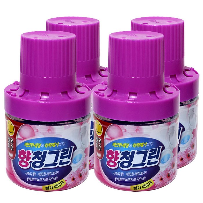 크린세상 청그린 변기세정제 해피니스향, 180g, 4개 대표 이미지 - 변기 세정제 추천