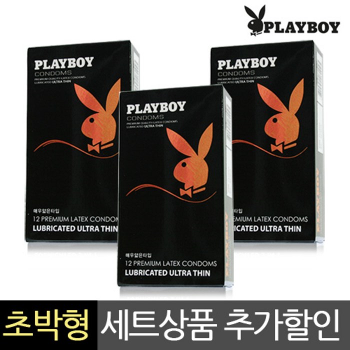 [NO-848]플레이보이 초박형 콘돔 울트라씬 실속세트(36개입), 1세트, 36개입 대표 이미지 - 플레이보이 추천