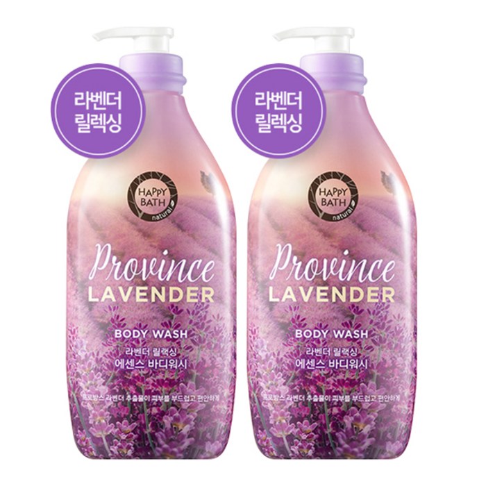 해피바스 프로방스 가든 라벤더 에센스 바디워시, 900g, 2개 대표 이미지 - 해피바스 바디워시 추천