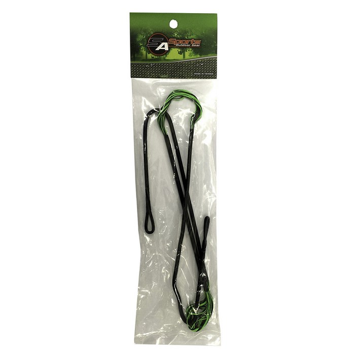 Sa Sports 에그리서 크로스보우 스트링 양궁용품, Black + Green, 1개