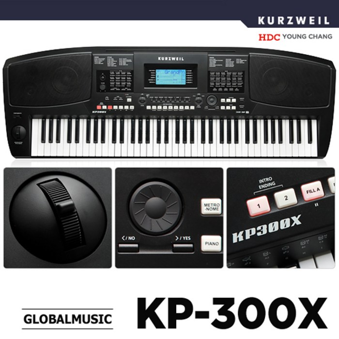 커즈와일 포터블 전자 키보드 KP300X KP-300X 76건반, 블랙 대표 이미지 - 커즈와일 추천