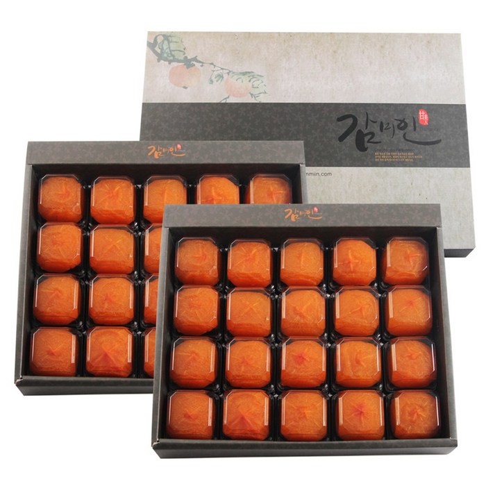 감미인 1+1 청도반건시 곶감+쇼핑백, 1set, 1+1/20과(소과)+쇼핑백 대표 이미지 - 곶감 선물세트 추천