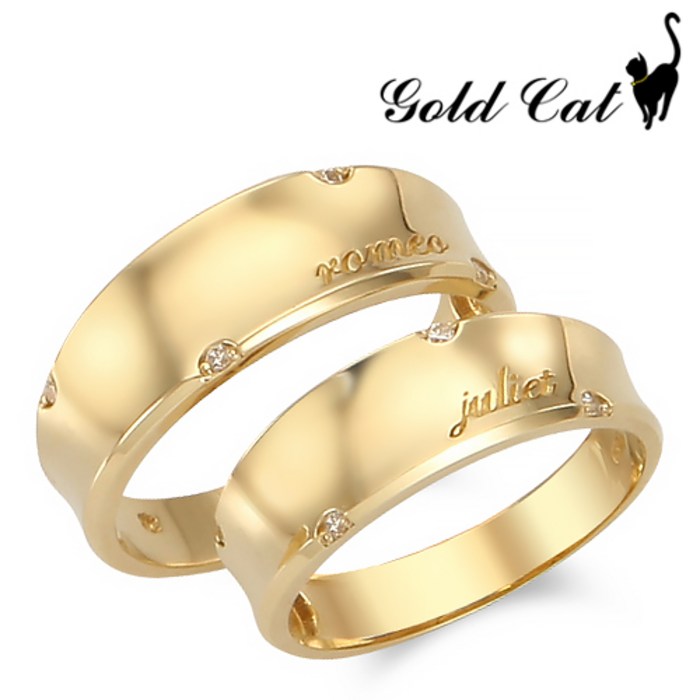 골드캣 18k 다이애나 커플링 CP3021 (각인서비스) 대표 이미지 - 18k 반지 추천
