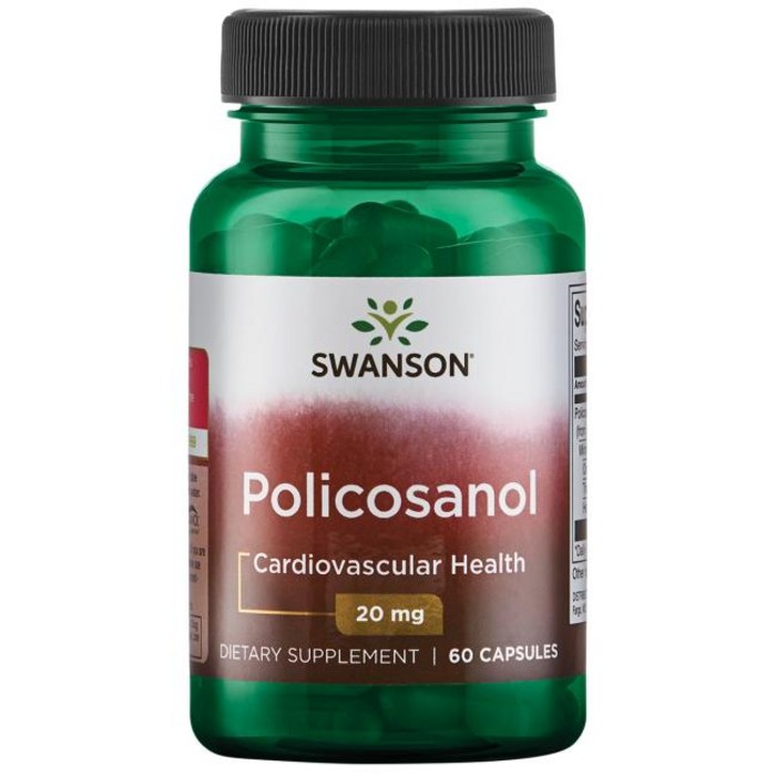 스완슨 폴리코사놀 20mg 캡슐, 60개입, 1개 대표 이미지 - 폴리코사놀 추천