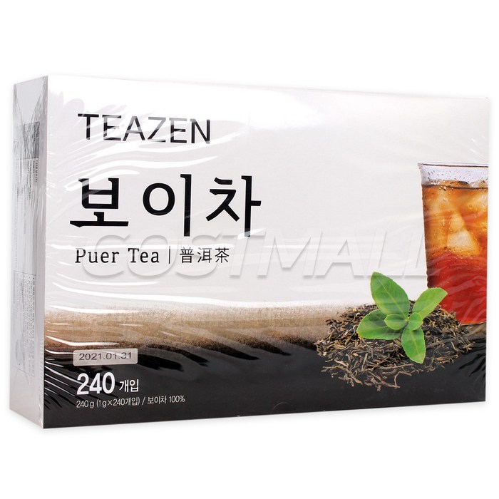 티젠 보이차, 1g, 240개 대표 이미지 - 보이차 추천