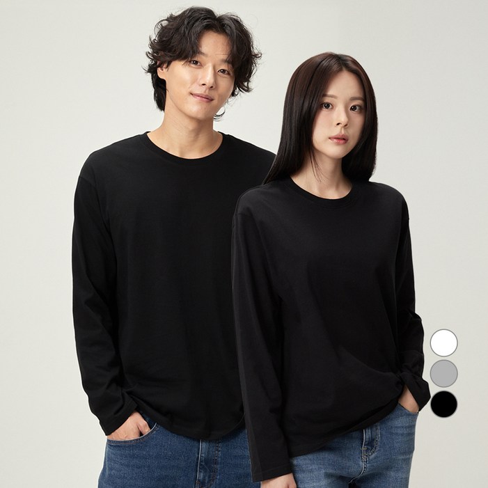 캐럿 고밀도 릴렉스핏 긴팔 티셔츠