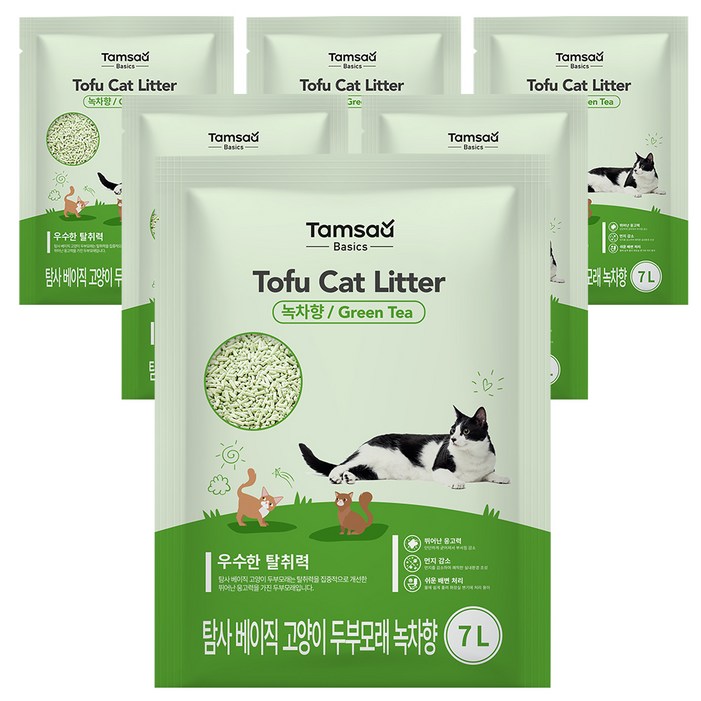 탐사 베이직 프리미엄 고양이 두부모래 7L 약 2.8kg