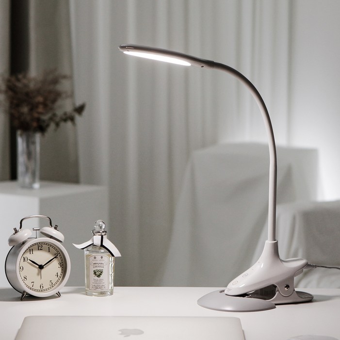 듀플렉스 클립형 LED 데스크 스탠드 DP330LS, 혼합색상