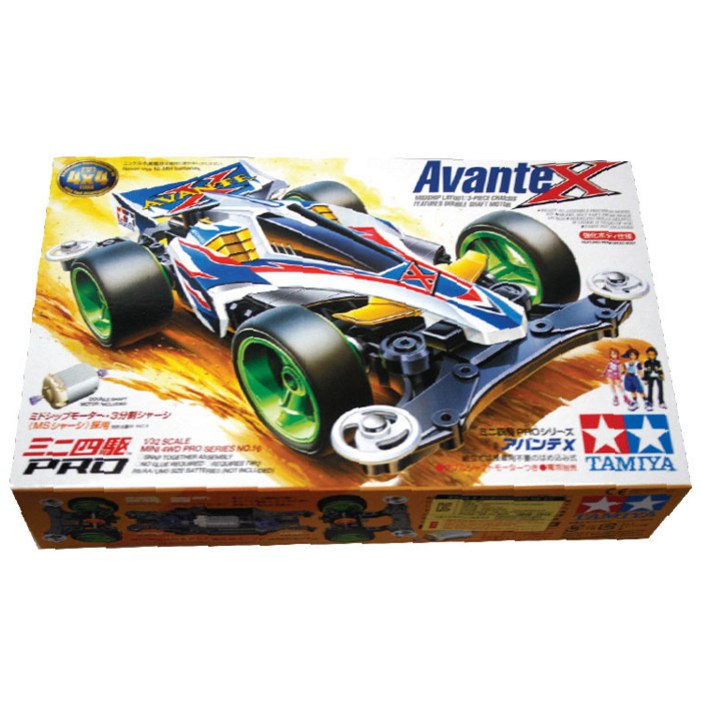 타미야 Avante X MS Chassis 미니카 4WD 18616  Atomic Tuned 2 Motor PRO 15489 조립 키트