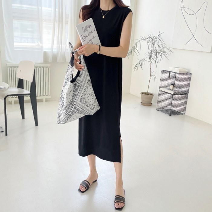 세이스타일 여성용 차랑 나시 루즈핏 H라인 롱 원피스 빅사이즈 포함