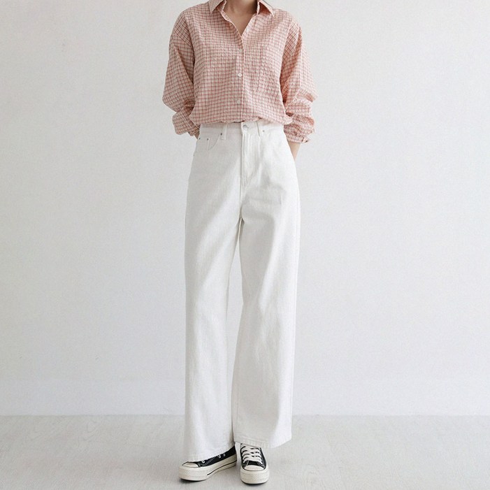 앤드스타일 여성용 숏롱 2단기장 딱맞진9탄 컴포트커버 인밴딩 코튼 와이드 팬츠 264730