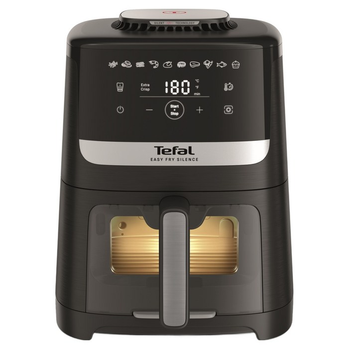 테팔 저소음 이지프라이 사일런스 에어프라이어 5L, 블랙, EY5568K0