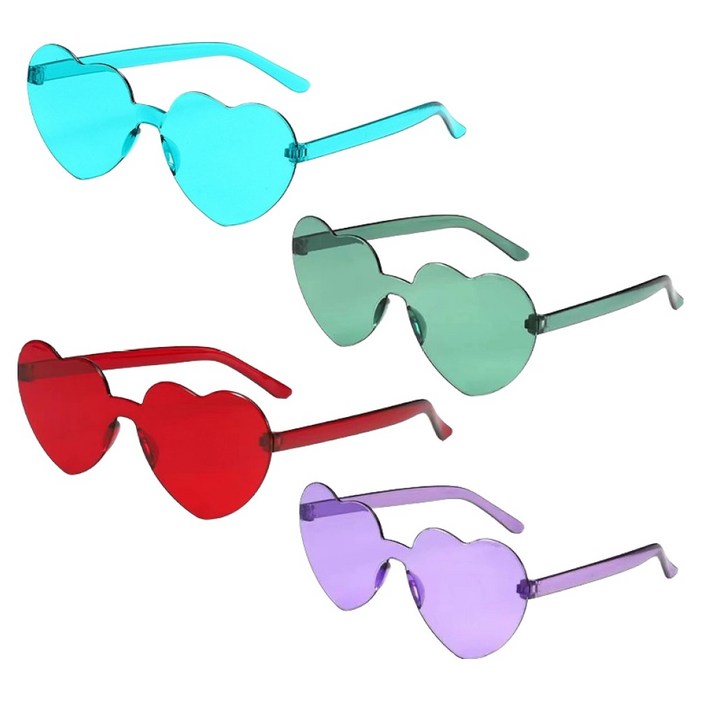 마다꾸미 별하트 파티안경 4종 세트 하트