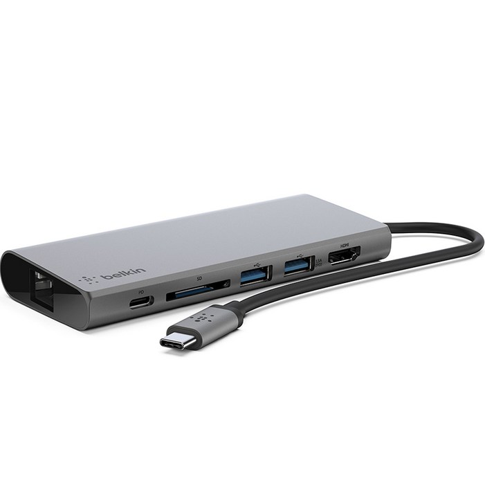 벨킨 USB C타입 노트북 멀티미디어 허브 F4U092btSGY 벨킨 USB C타입 노트북 멀티미디어 허브 F4U092btSGY