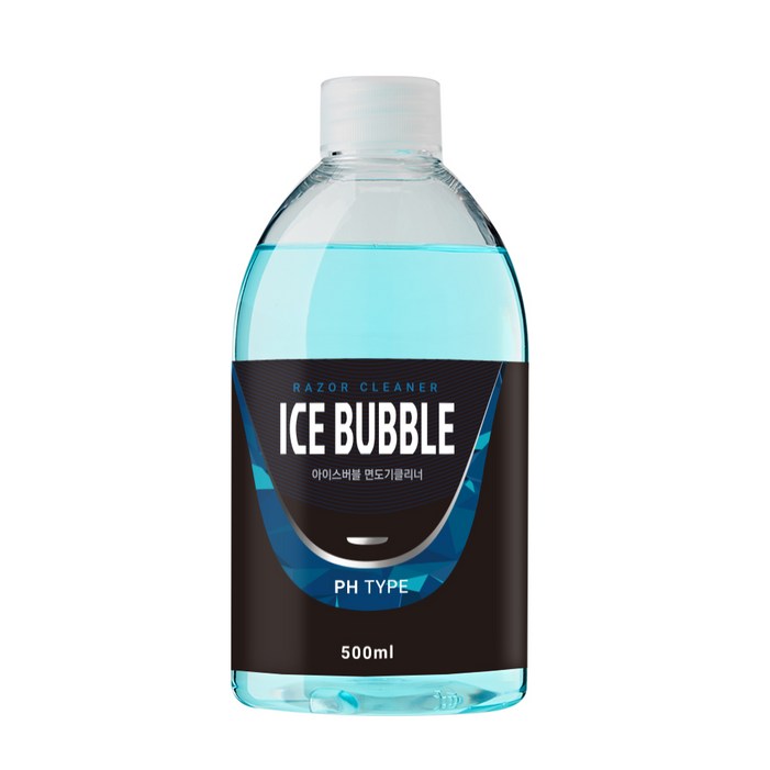 아이스버블 면도기클리너 세정액 PH타입 500ml, 단일상품, 단일색상