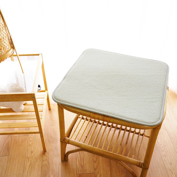 인룸 플레인 소프트 쿠션 사각 방석 2p